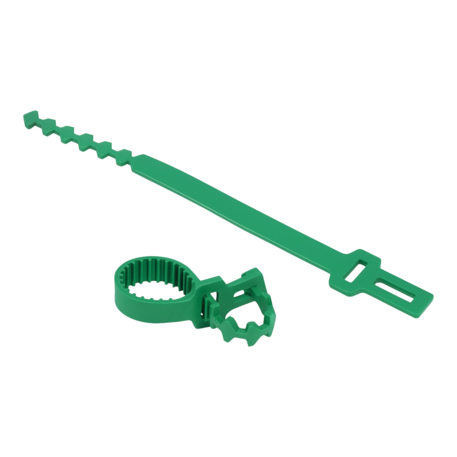 Single Adjustable Tie for Shrubs and Trees 13.5” 340mm GREEN (Box of 500)