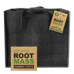 RootMASS Square Fabric Pot 17L - Breathable Air Pruning Plant Pot with Handles