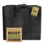 RootMASS Square Fabric Pot 37L - Breathable Air Pruning Plant Pot with Handles
