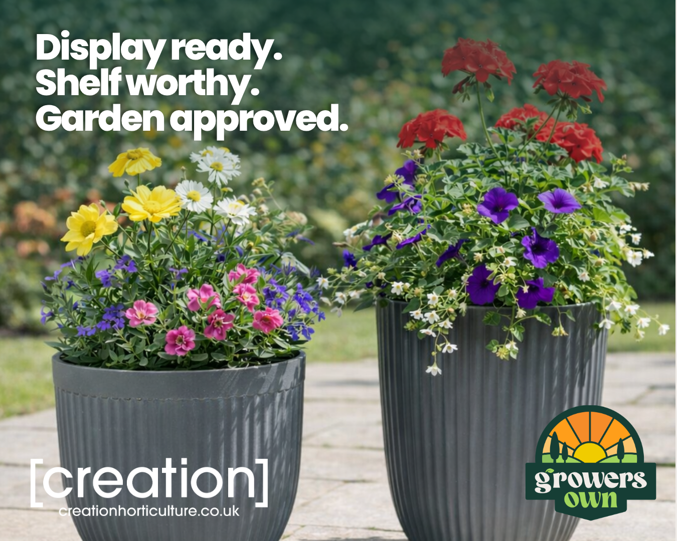 Growers Own Planters: Display Ready. Shelf Worthy. Garden Approved.