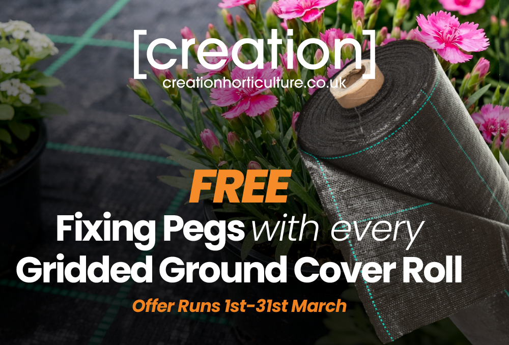 FREE Fixing Pegs with Every Gridded Ground Cover Roll 🌱