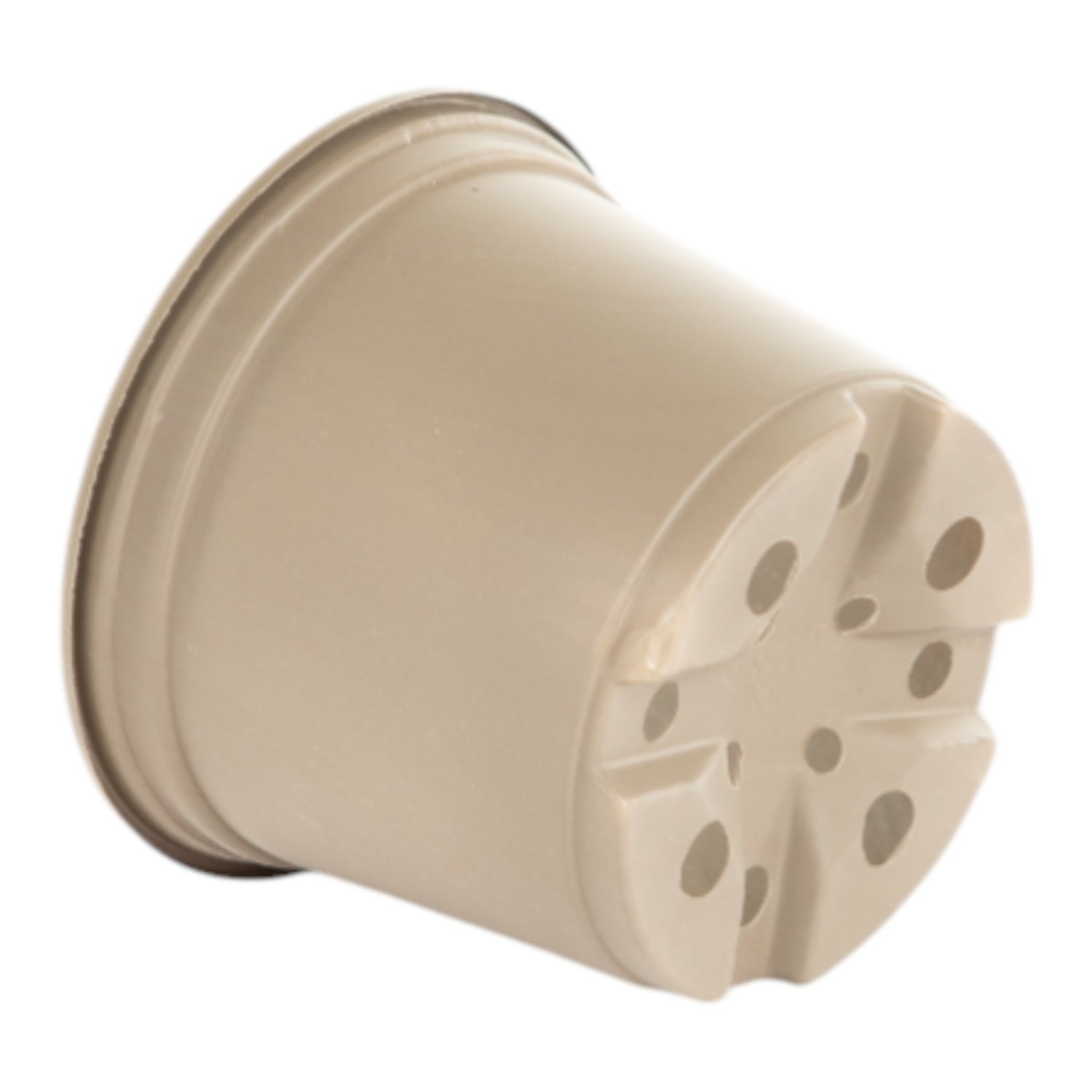 AEROPLAS 10.5cm Thermo-Formed Pot Low TAUPE (1800 per case / 12 cases per pallet)