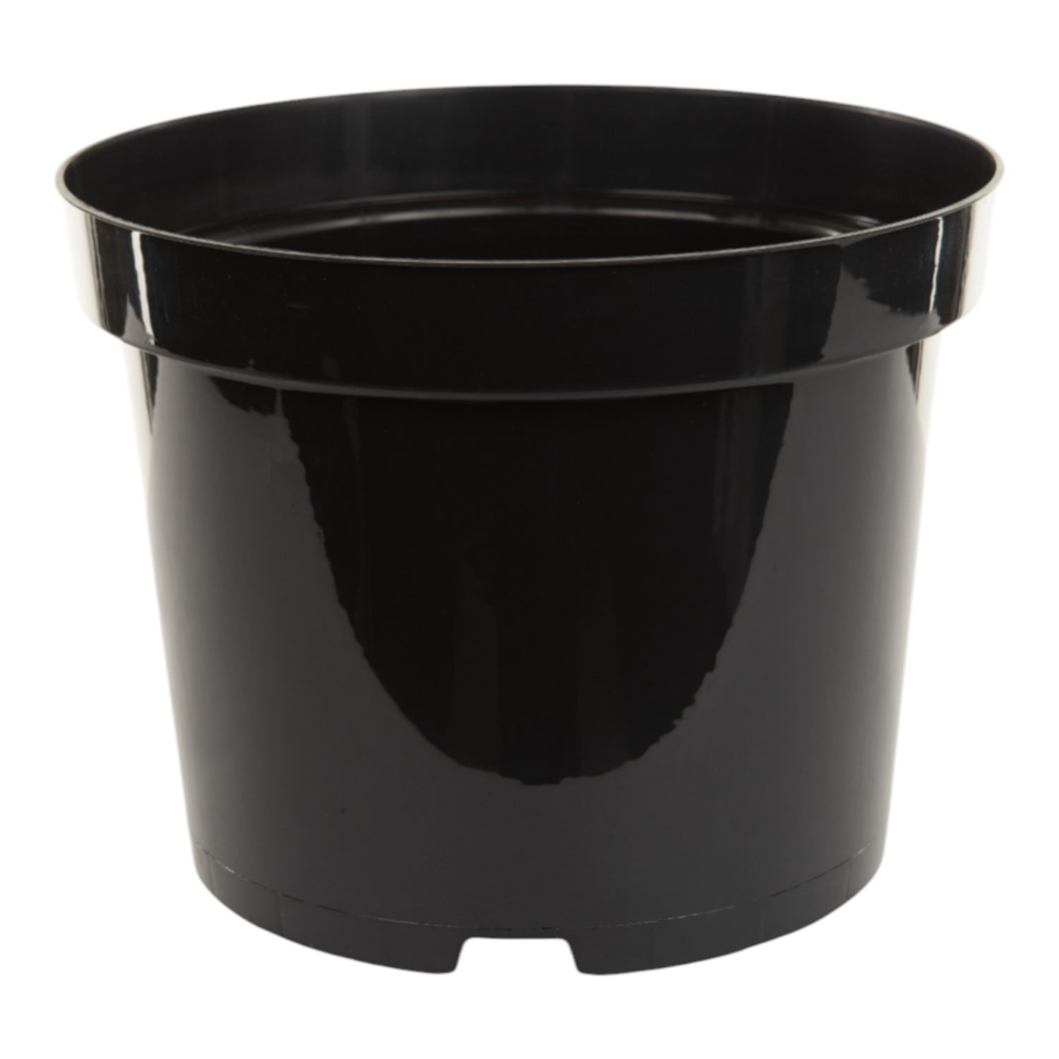 AEROPLAS 10ltr Non-Slotted Round Container Pot BLACK (pallet of 750)
