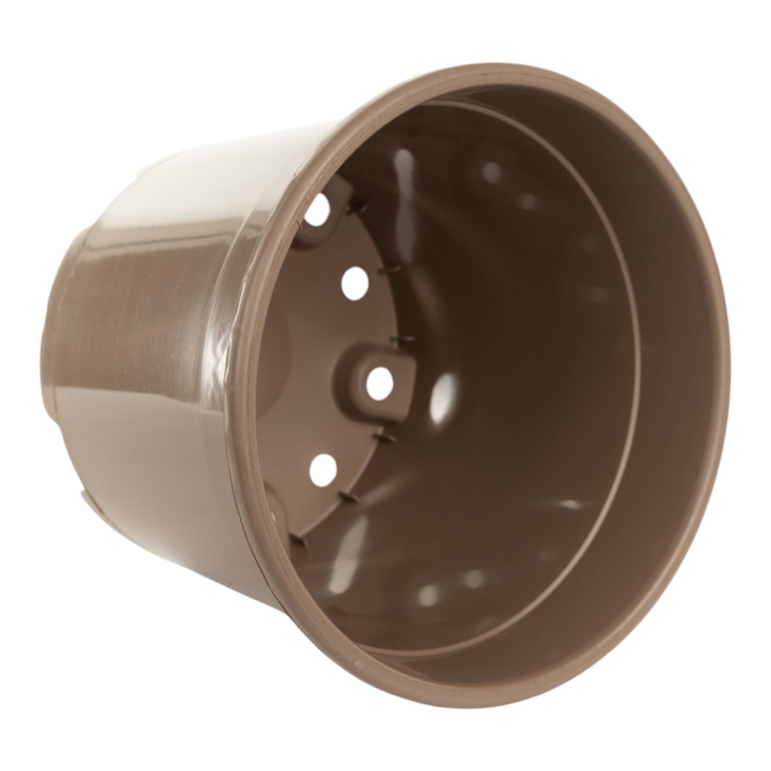 AEROPLAS 12ltr Non-Slotted Round Container Pot TAUPE (540 per pallet)