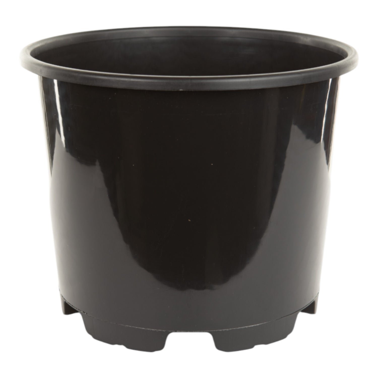 AEROPLAS 15ltr Non-Slotted Round Container Pot BLACK (444 per pallet)