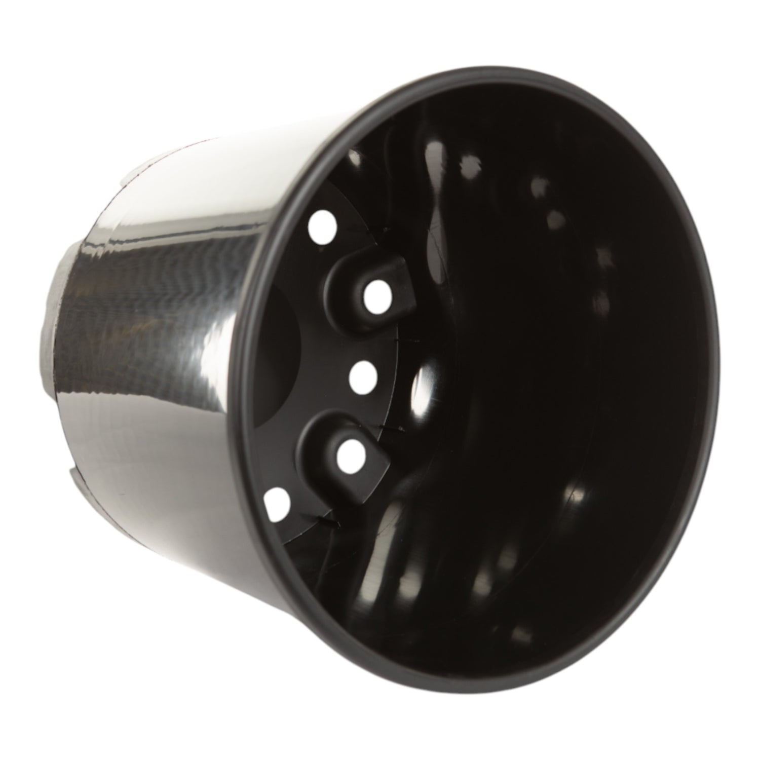 AEROPLAS 15ltr Non-Slotted Round Container Pot BLACK (444 per pallet)