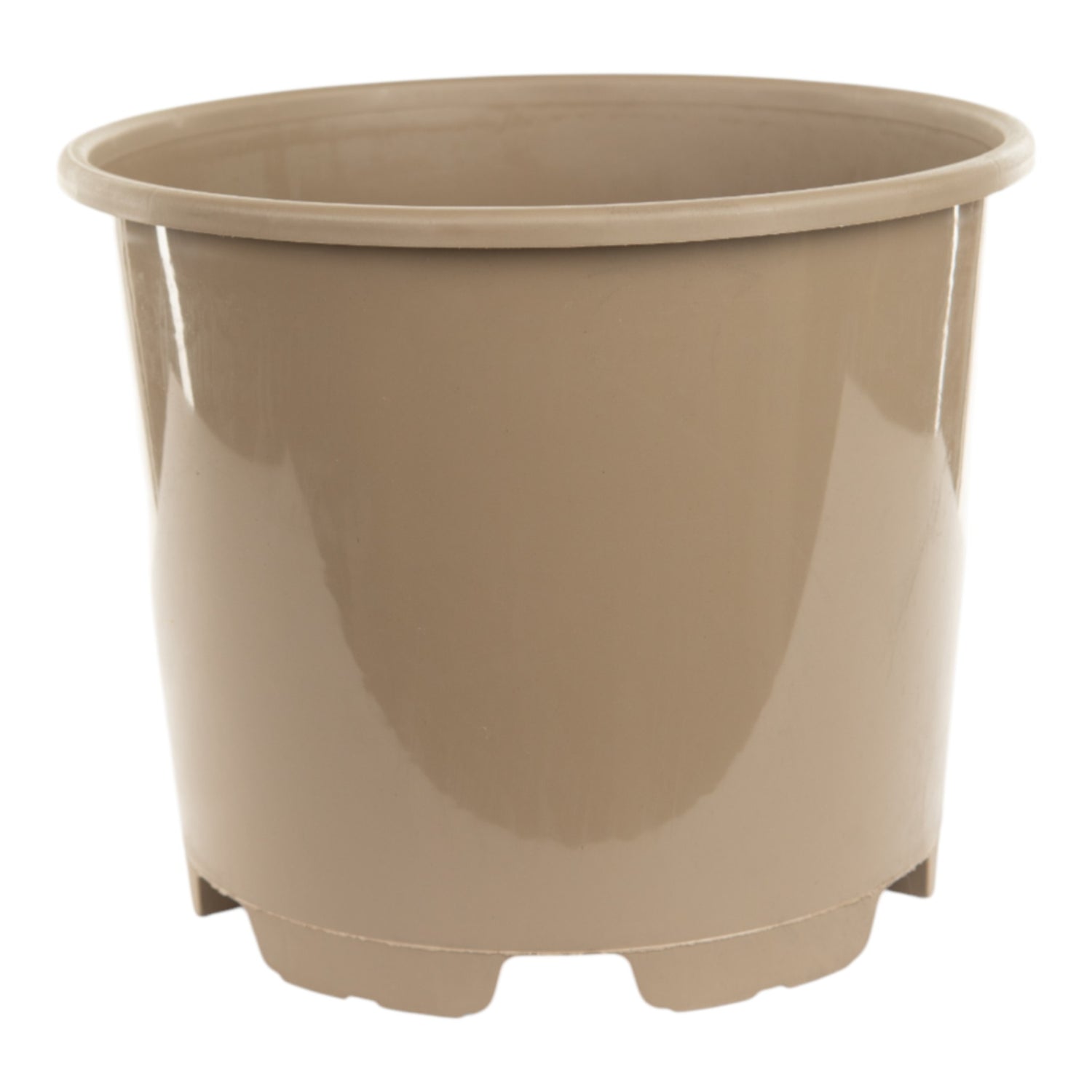 AEROPLAS 15ltr Non-Slotted Round Container Pot TAUPE (444 per pallet)