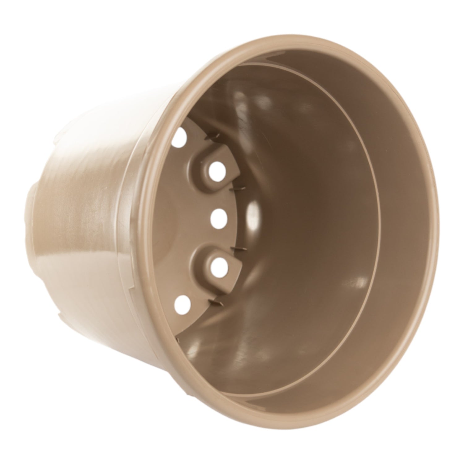 AEROPLAS 20ltr Non-Slotted Round Container Pot TAUPE (306 per pallet)