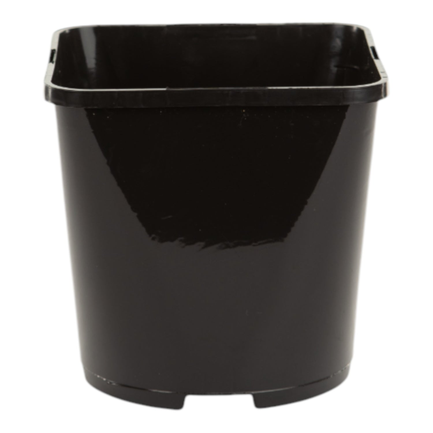 AEROPLAS 2ltr Slotted (25mm) Square Round BLACK (net of 70 / 56 nets per pallet)