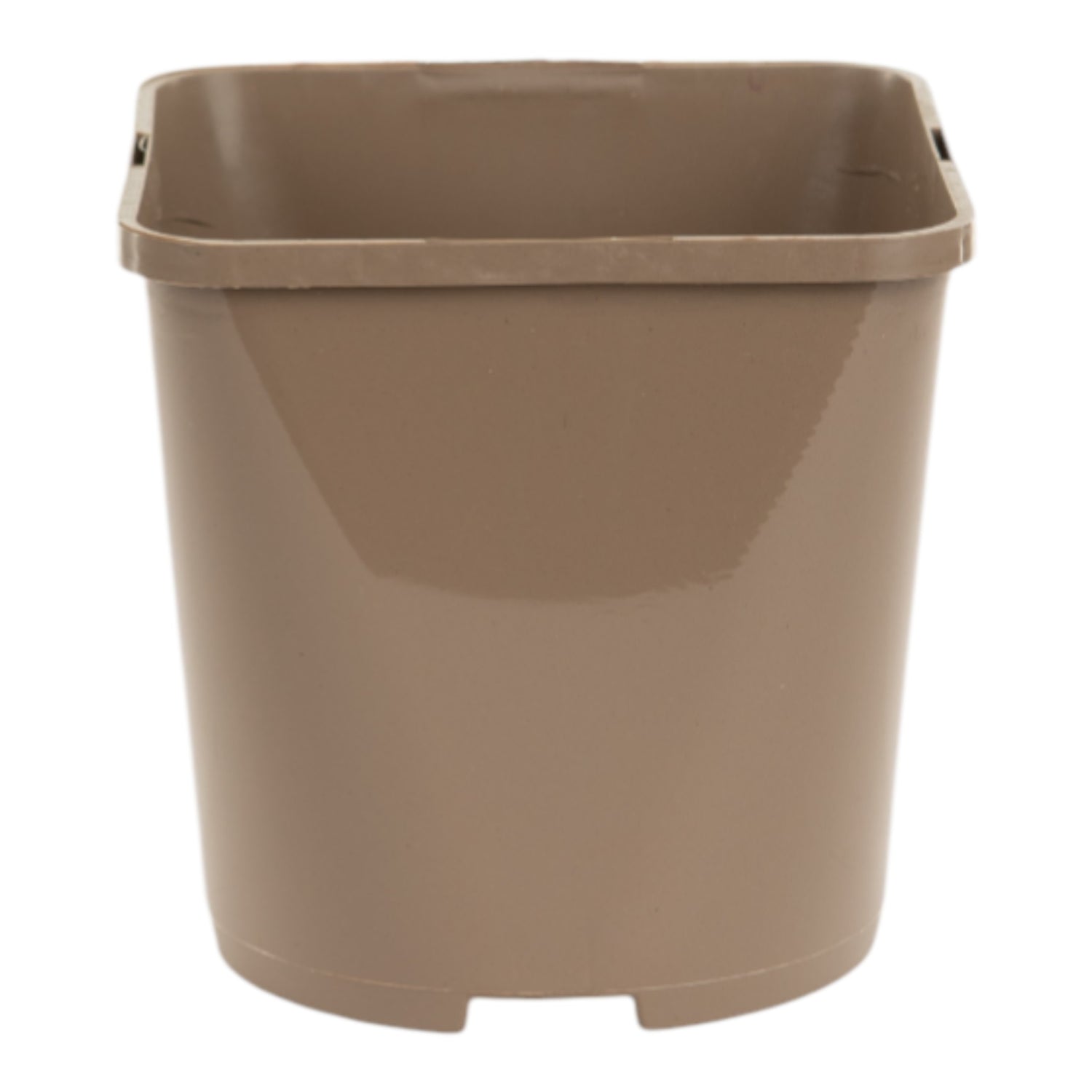 AEROPLAS 2ltr Slotted (25mm) Square Round TAUPE (net of 70 / 56 nets per pallet)