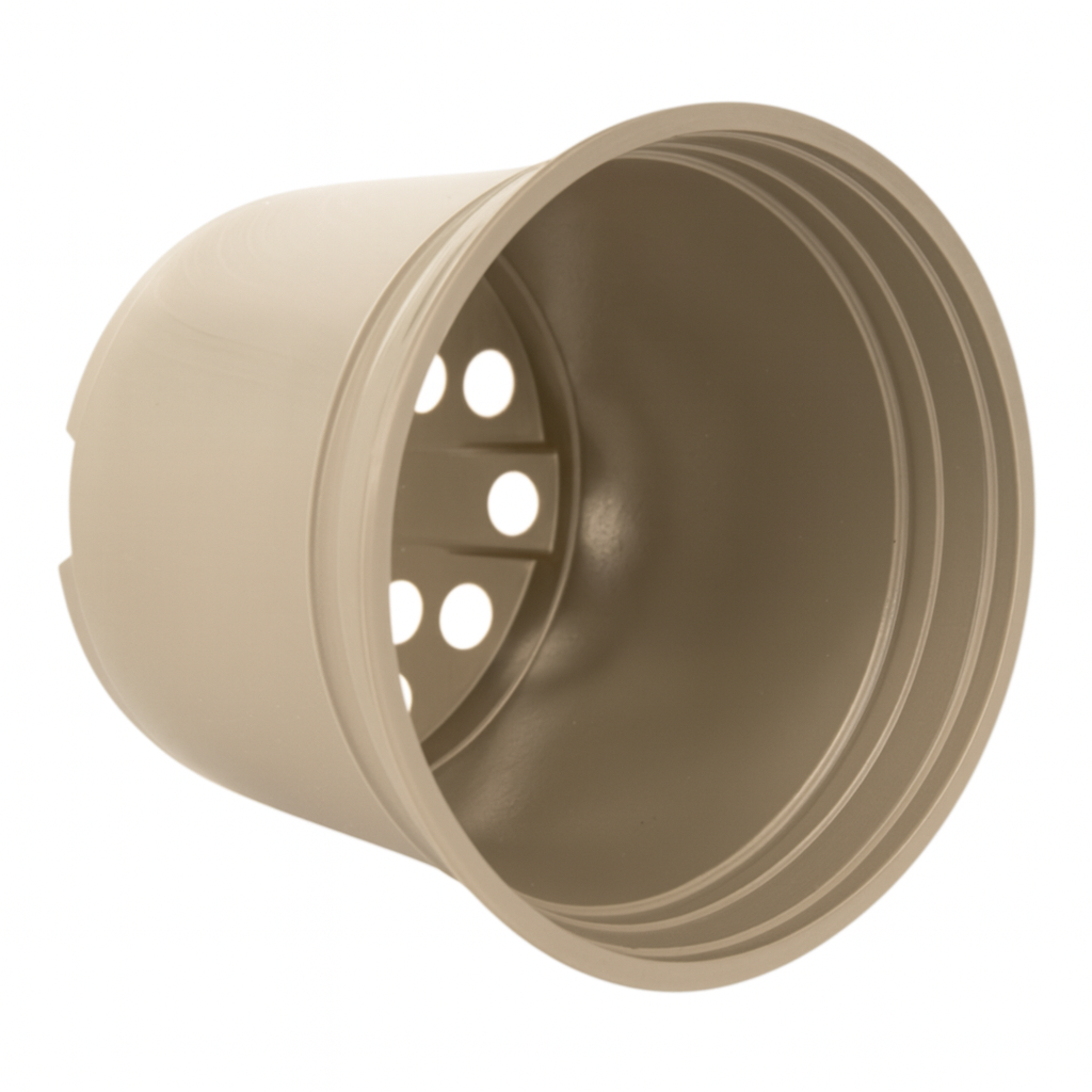 AEROPLAS 2ltr Thermo-Formed Pot TAUPE (4200 per pallet)