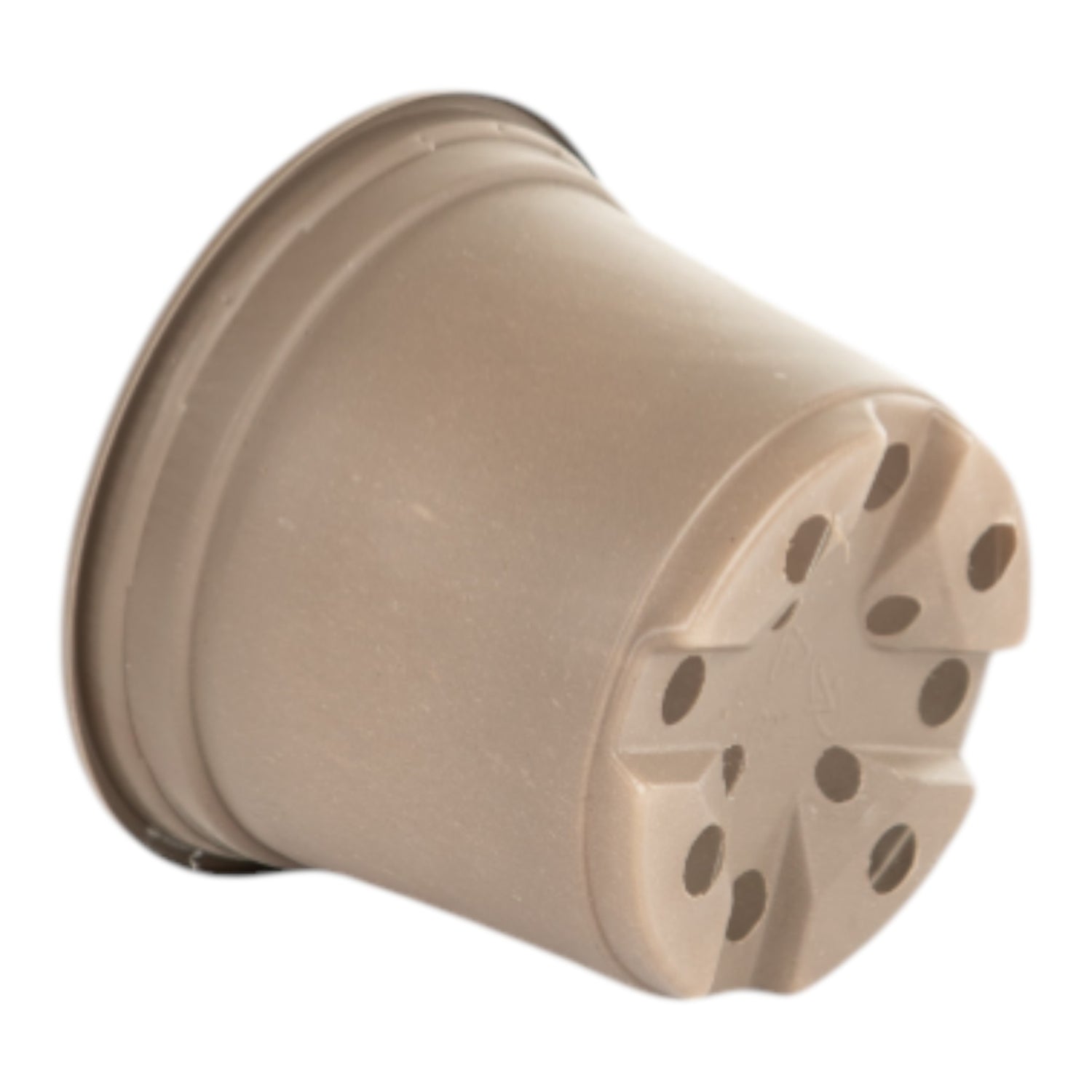 AEROPLAS 9cm Thermo-Formed Pot Low TAUPE (case of 2625 / 12 cases per pallet)