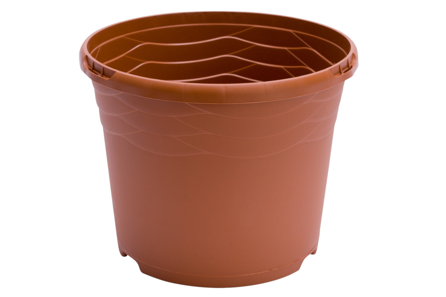 MODIFORM 17cm (2ltr) injection moulded PP deco pot TERRACOTTA (6888 per pallet)