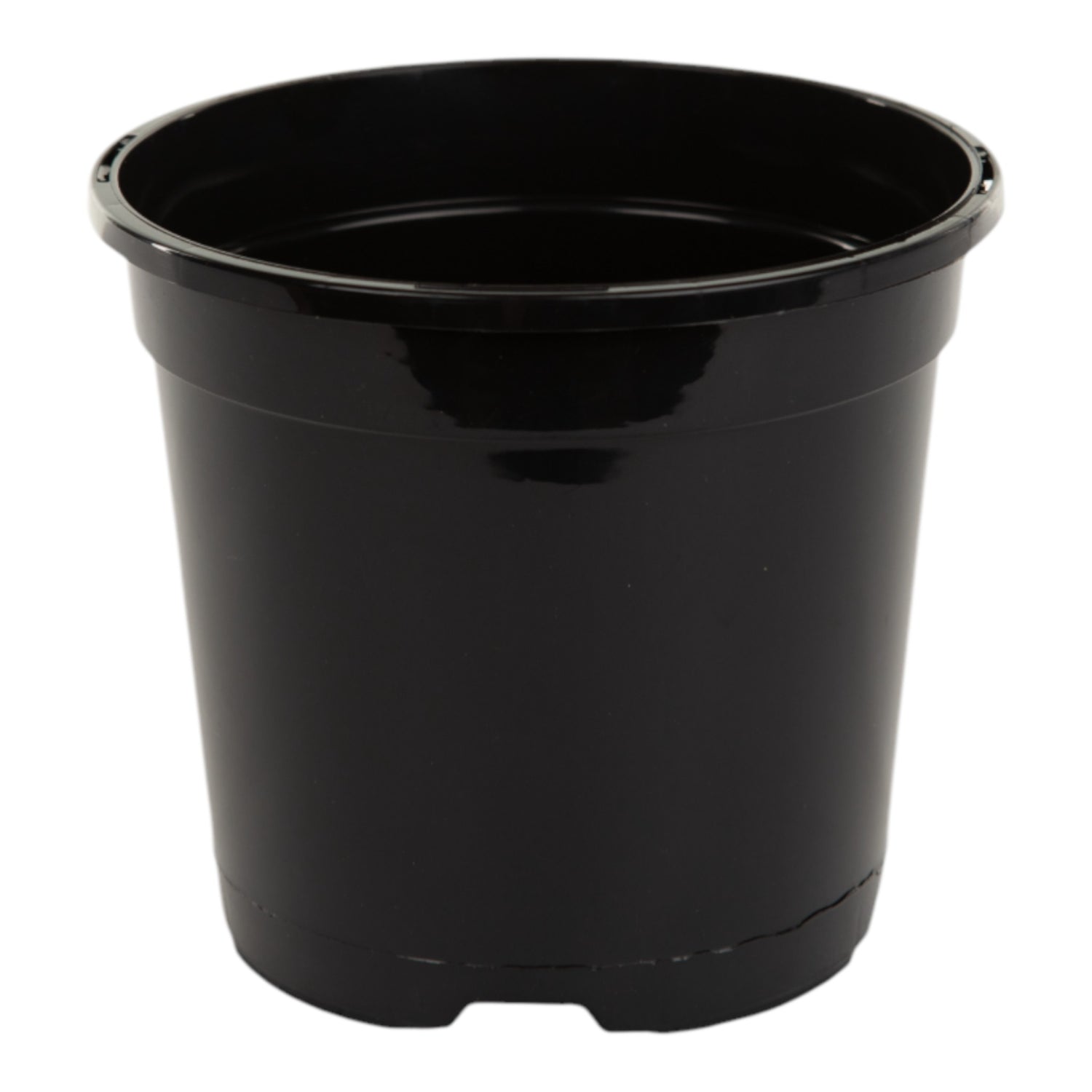 AEROPLAS 7.5ltr Slotted (40mm) Round Container Pot BLACK (1200 per pallet)