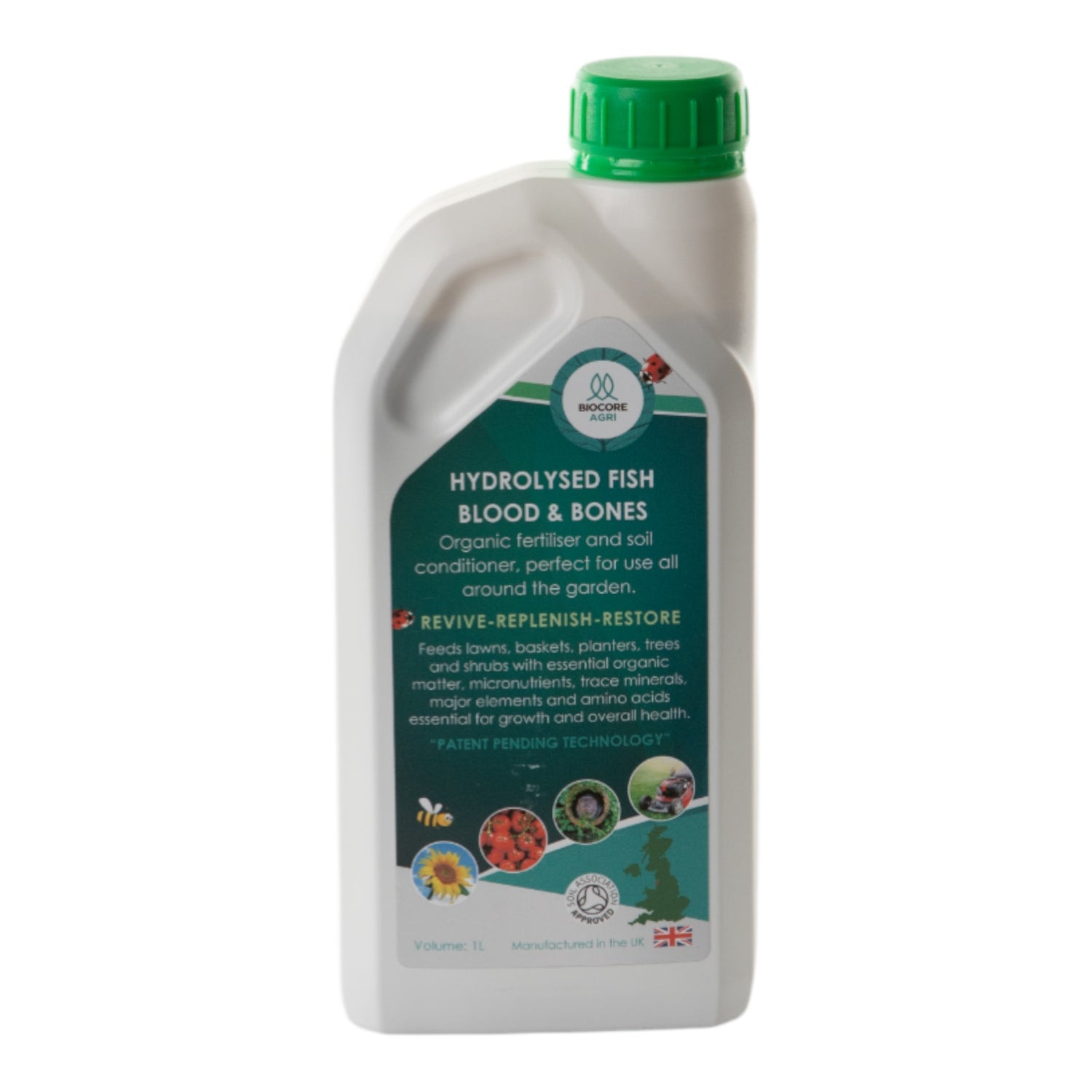 BIOCORE AGRI - Hydrolysed Fish Blood & Bones 1L