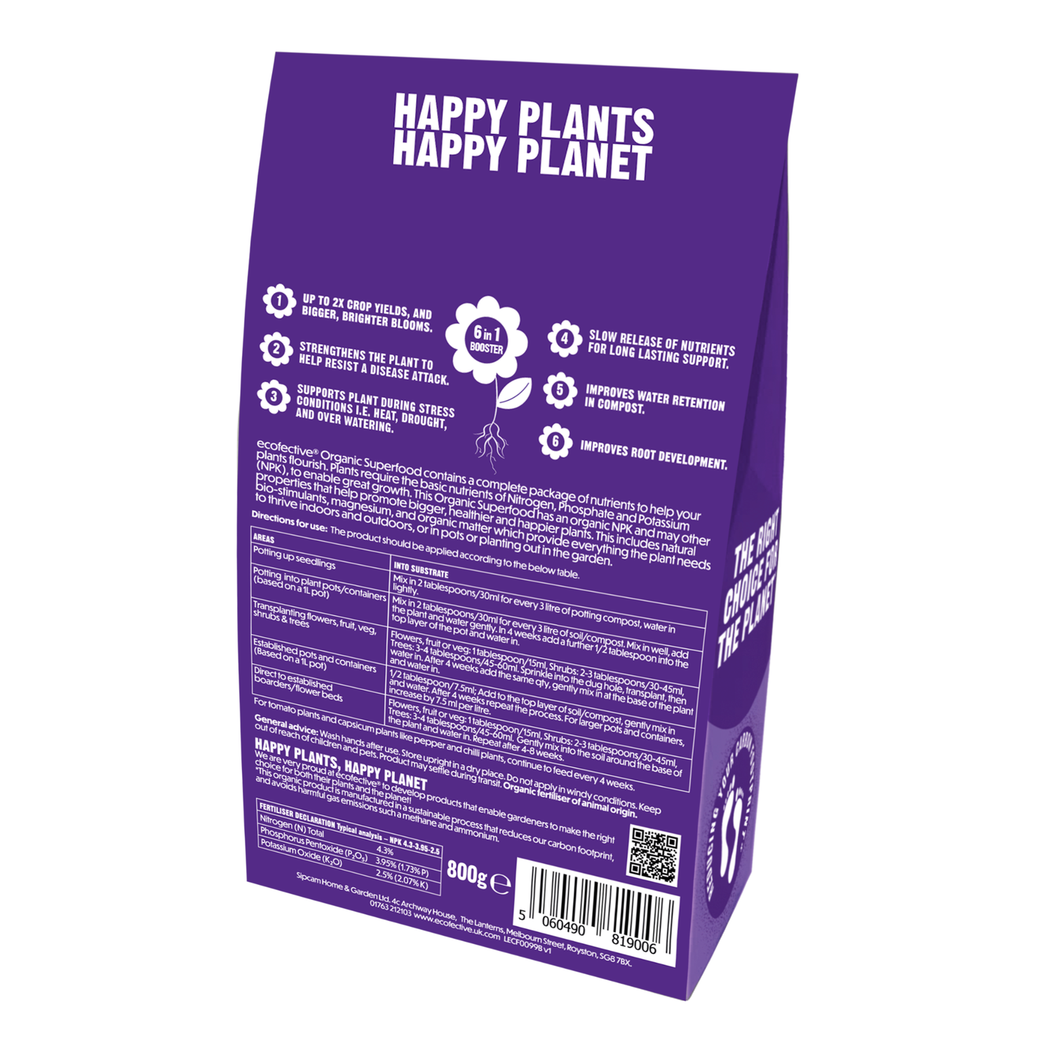Organic Superfood All Plants - Pellets 800g (5 per box)