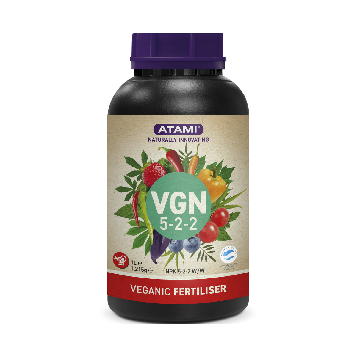 Atami VGN 5-2-2 1L - Veganic Base Nutrient