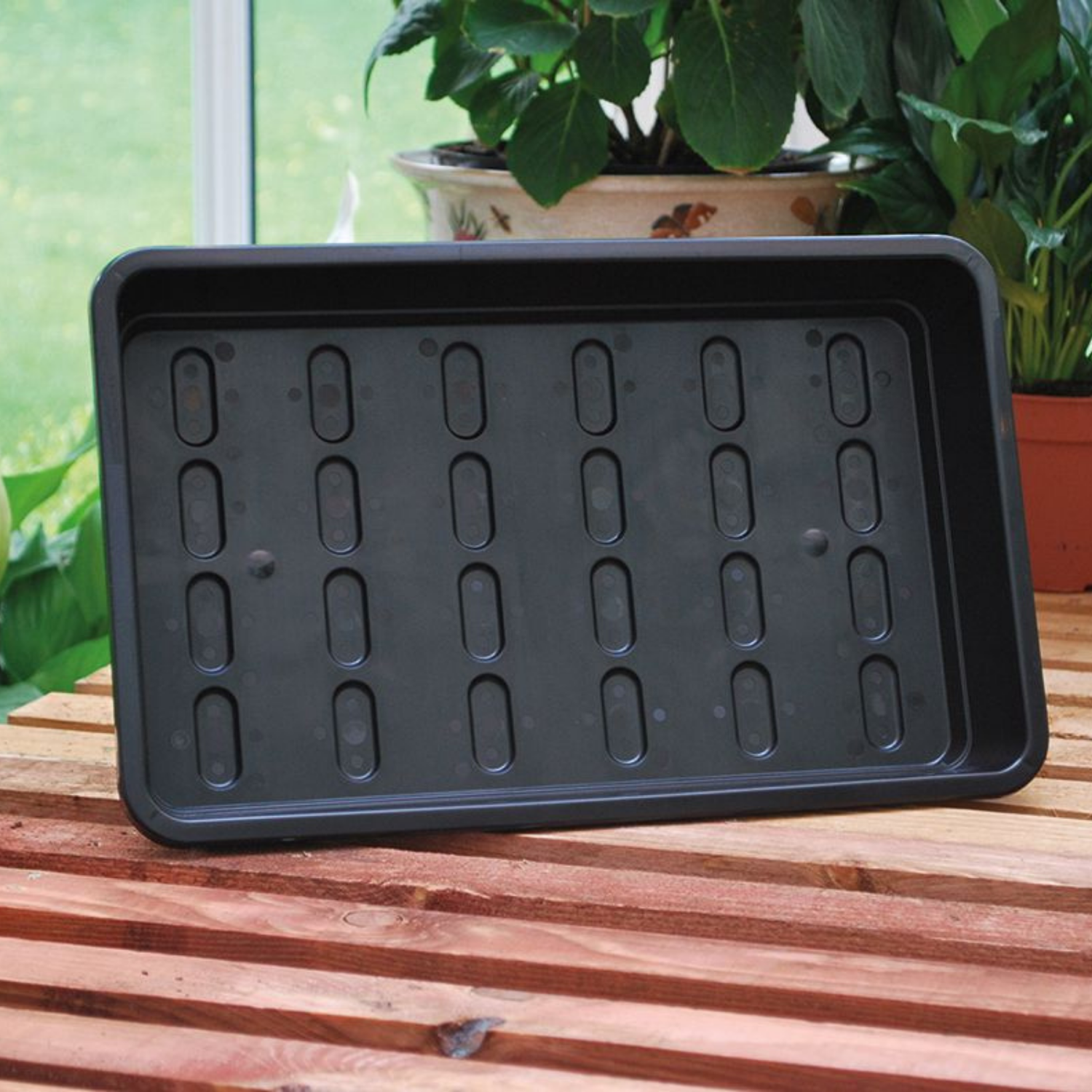 GARLAND Midi Garden Tray Black Without Holes (25 per box)