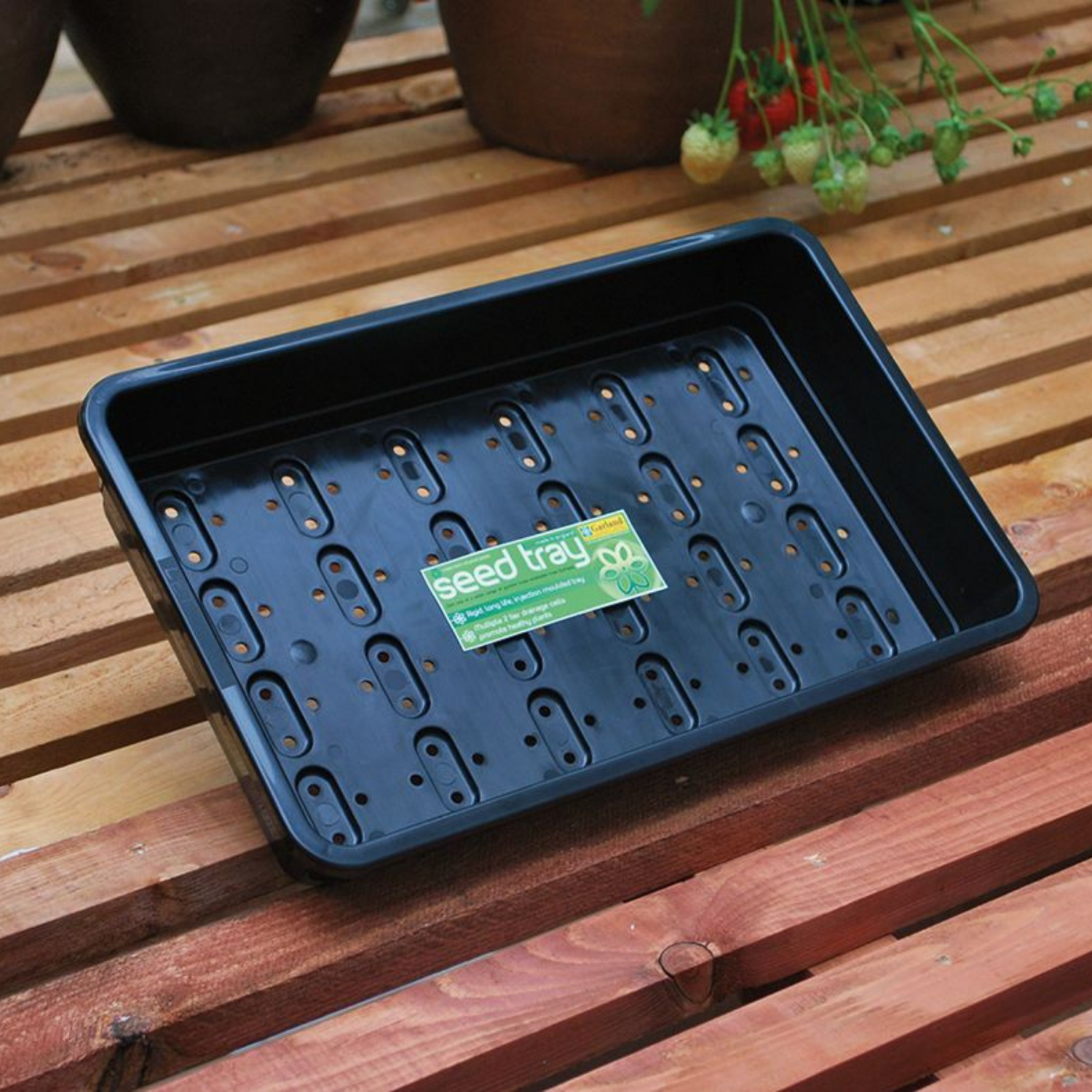 GARLAND Standard Seed Tray Black With Holes (25 per box)