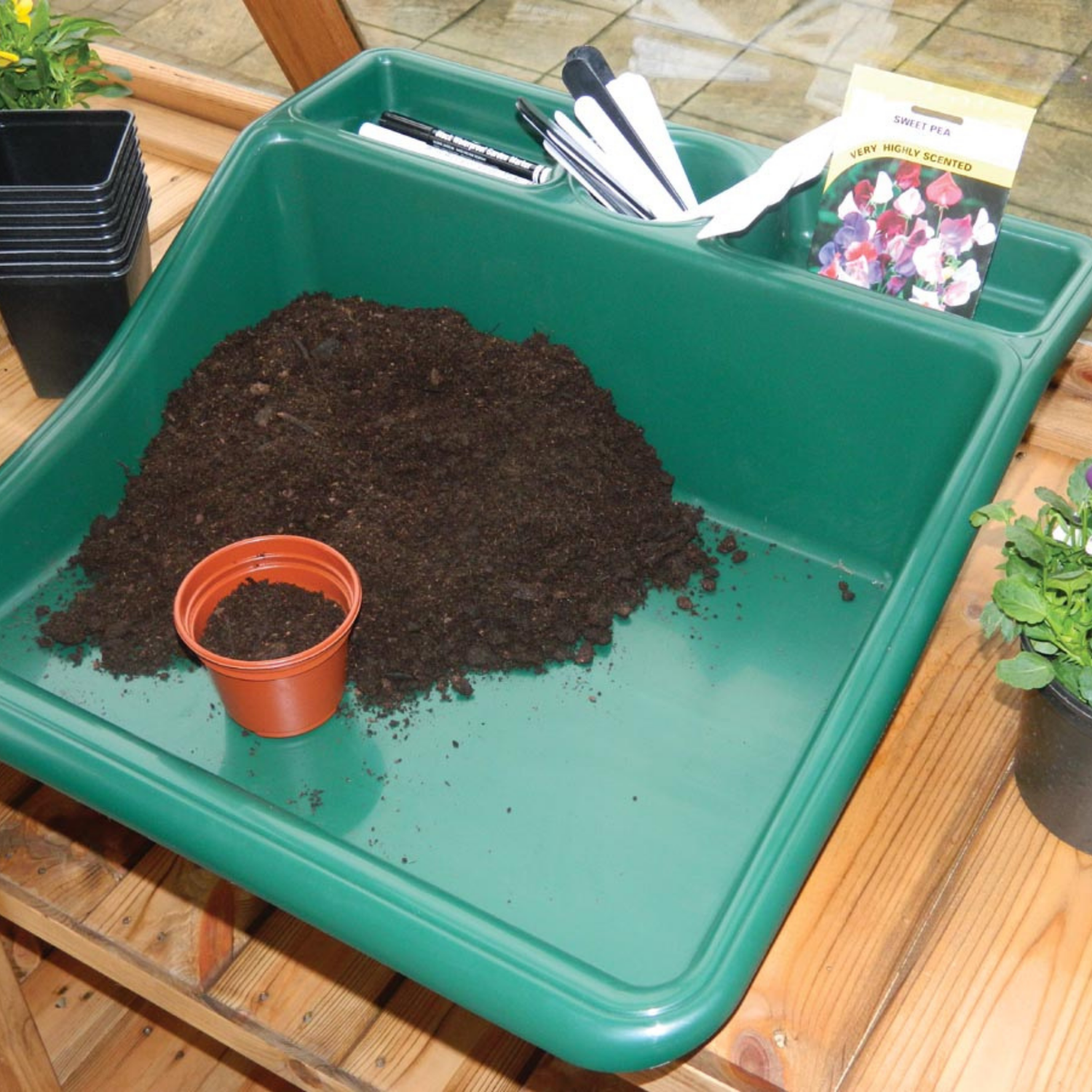 GARLAND Tidy Tray Green (10 per box)