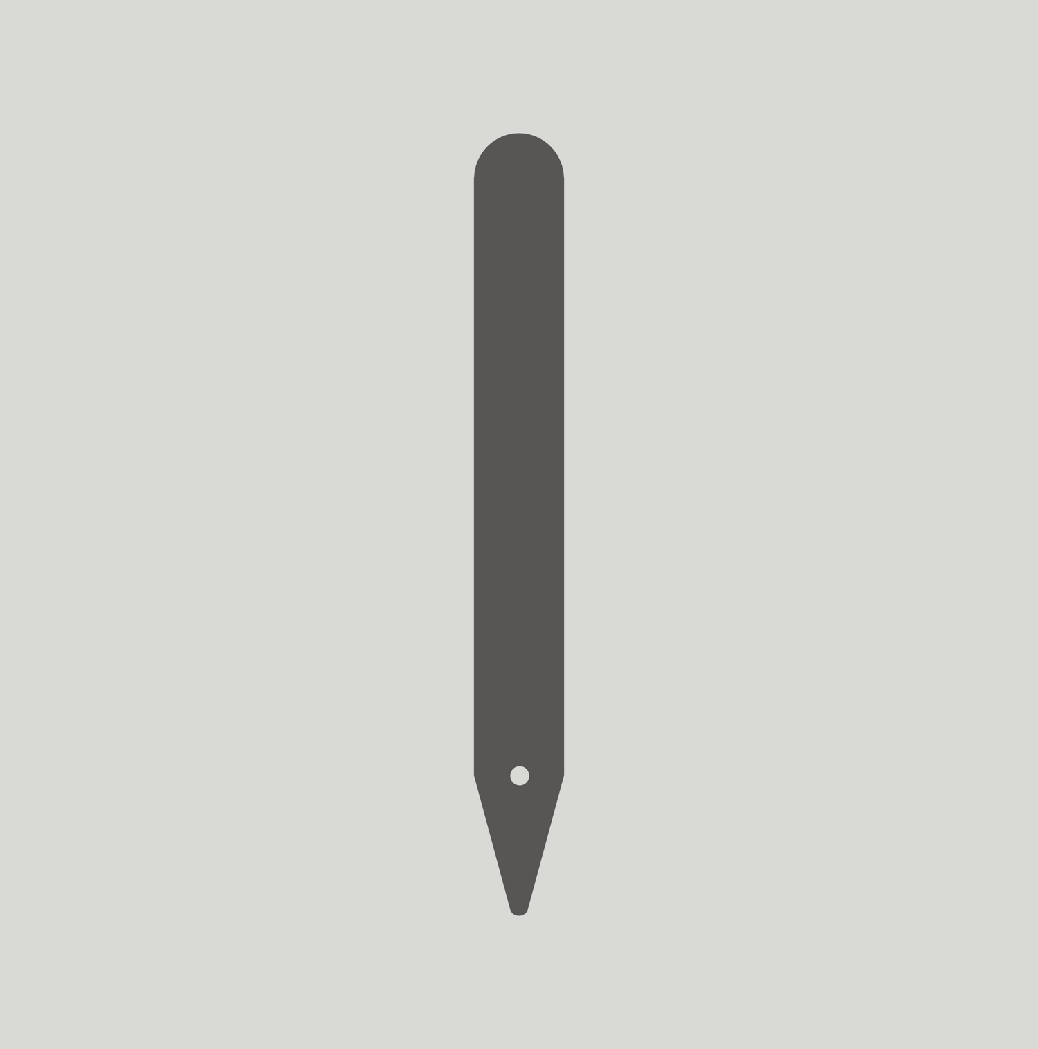 Heavy Duty Pot Labels with Hole 100mm x 14mm (Box of 1000) GREY