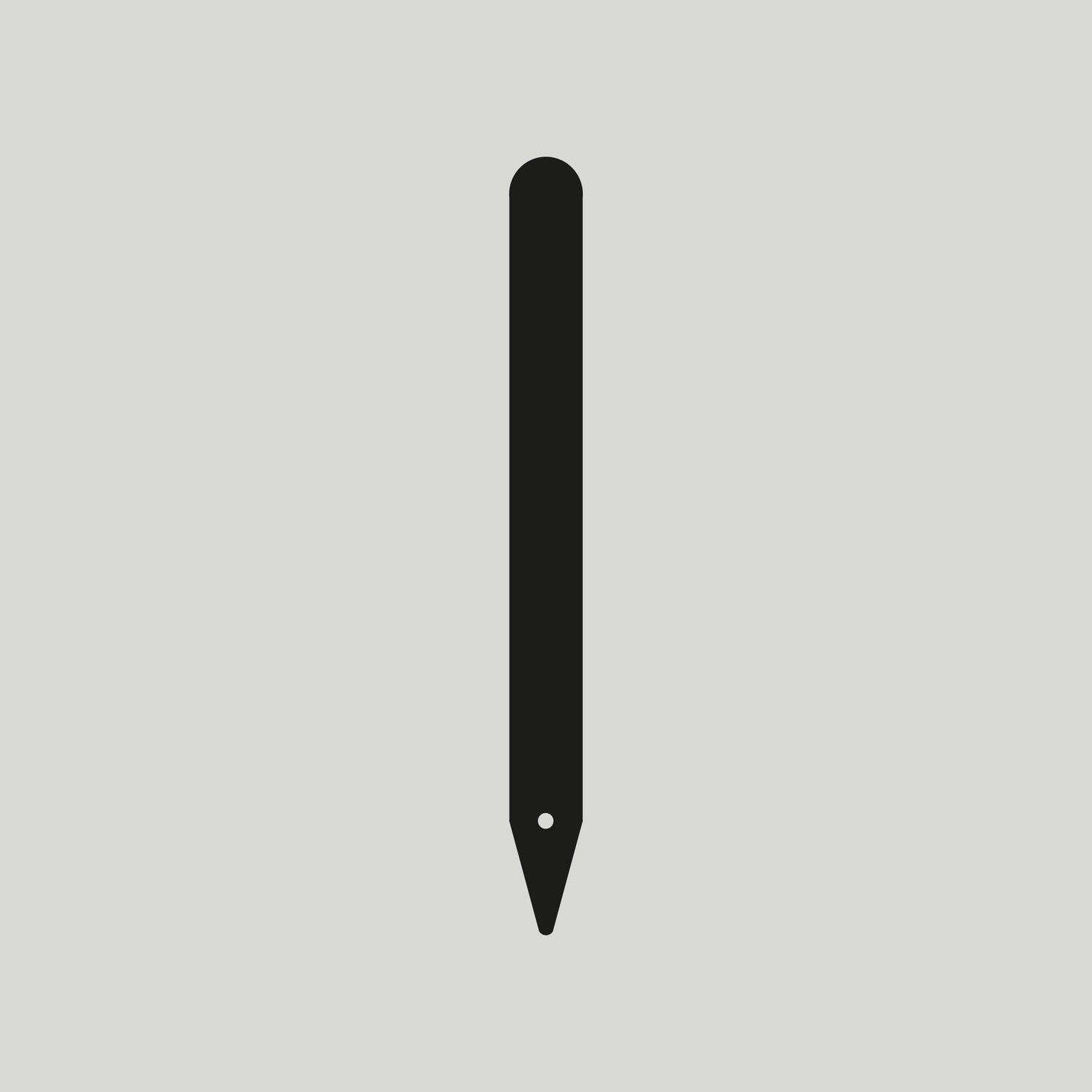 Heavy Duty Pot Labels with Hole 120mm x 14mm (Box of 1000) BLACK