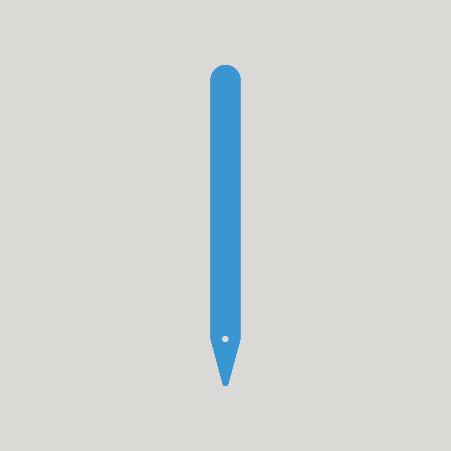 Heavy Duty Pot Labels with Hole 120mm x 14mm (Box of 1000) BLUE