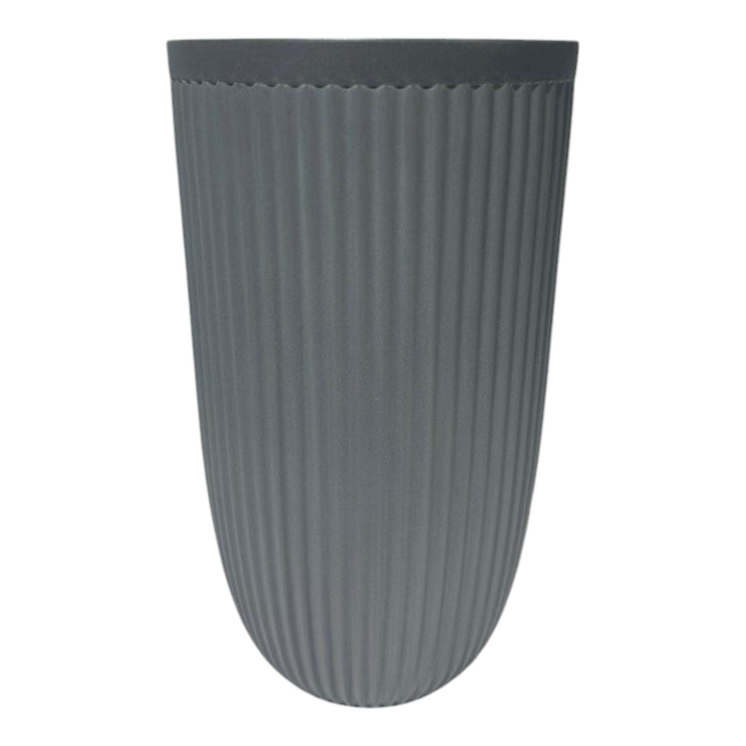GROWERS OWN 22" Grey Fluted Tall Planter (96 per pallet)