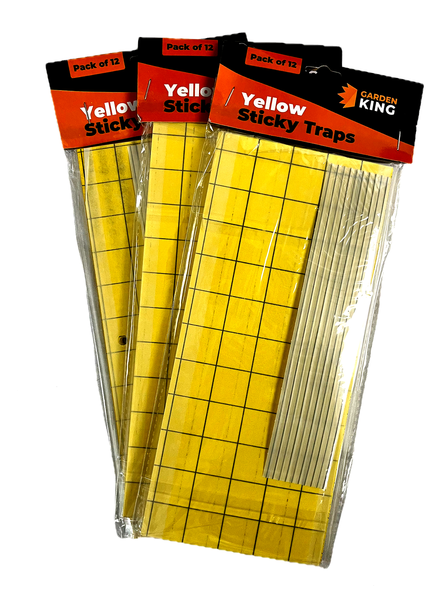 Garden King Yellow Sticky Traps – Chemical-Free Pest Control for Greenhouses & Grow Rooms (Pack of 12)