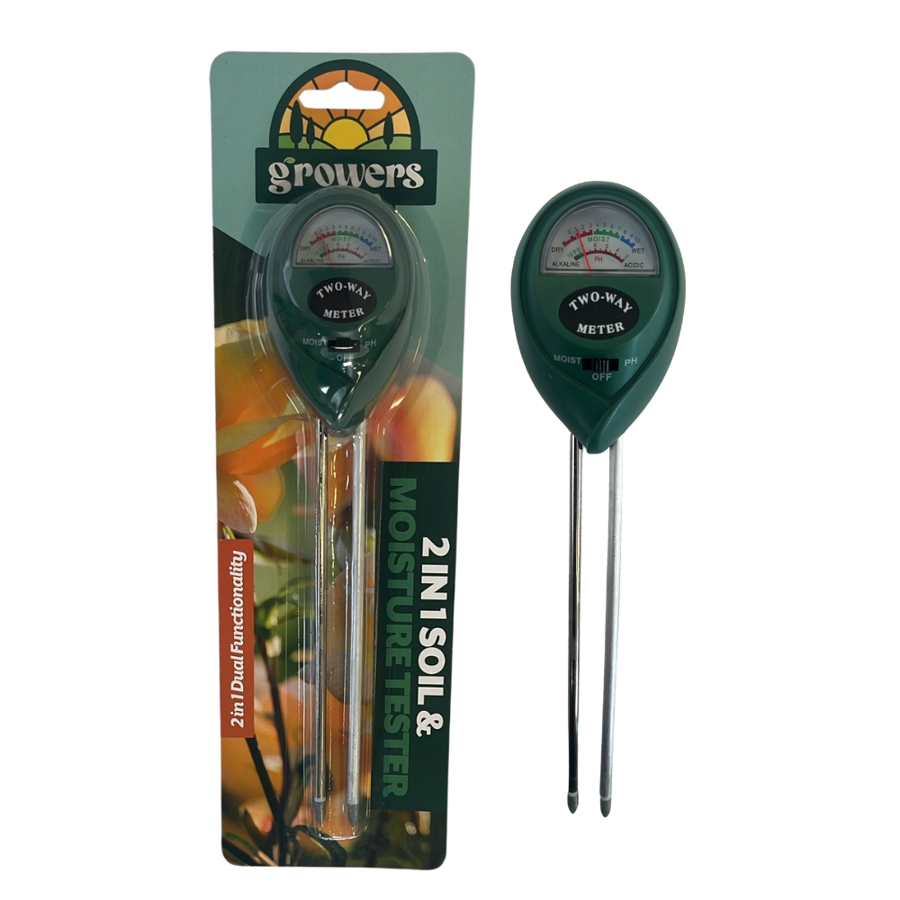 GROWERS OWN pH And Moisture Meter 2 in 1 Tester