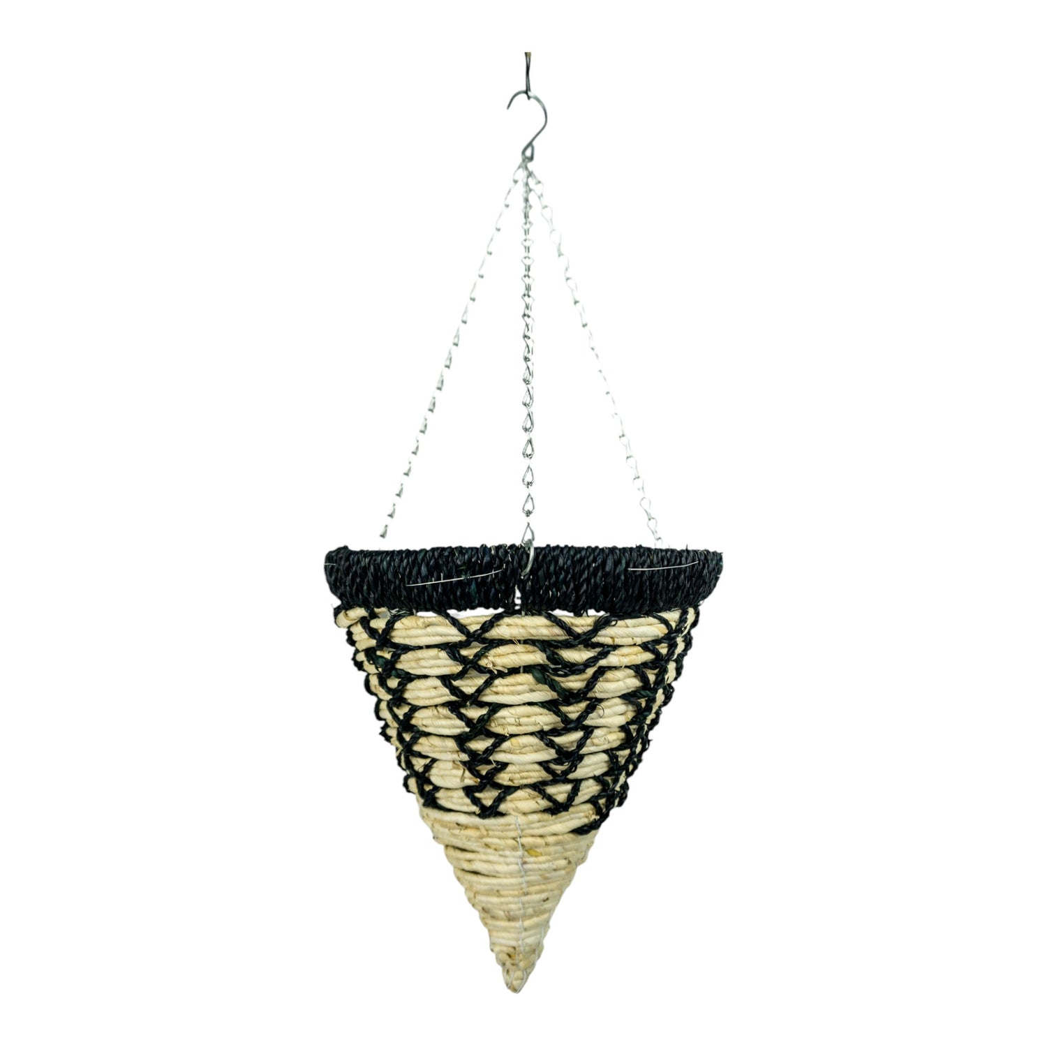 GROWERS OWN Goodwood 12" Cone Hanging Basket - Water Grass Corn Rope (Box of 20)