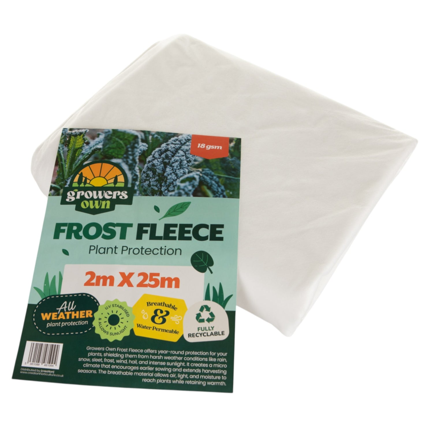 Growers Own Frost Fleece 18gsm 2M x 25M
