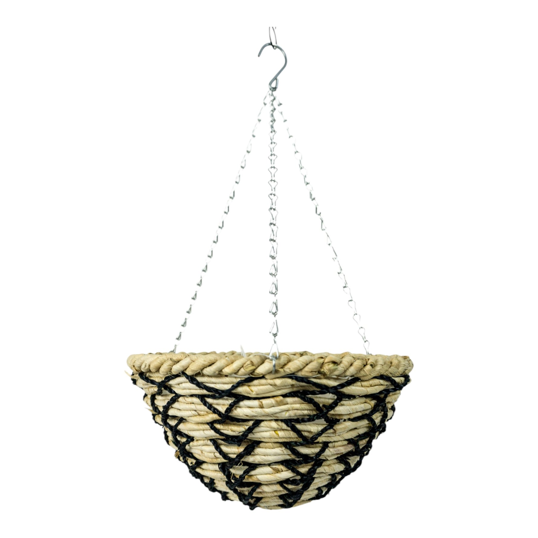Growers Own Blenheim Round Hanging Basket Watergrass and Corn Rope wholesale hanging baskets UK wholesale garden supplies hanging baskets bulk