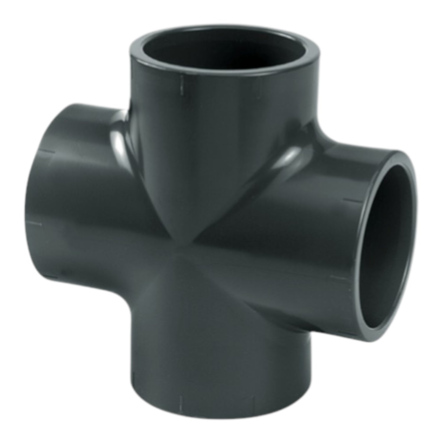 PVC 63mm Four Way Tee Cross