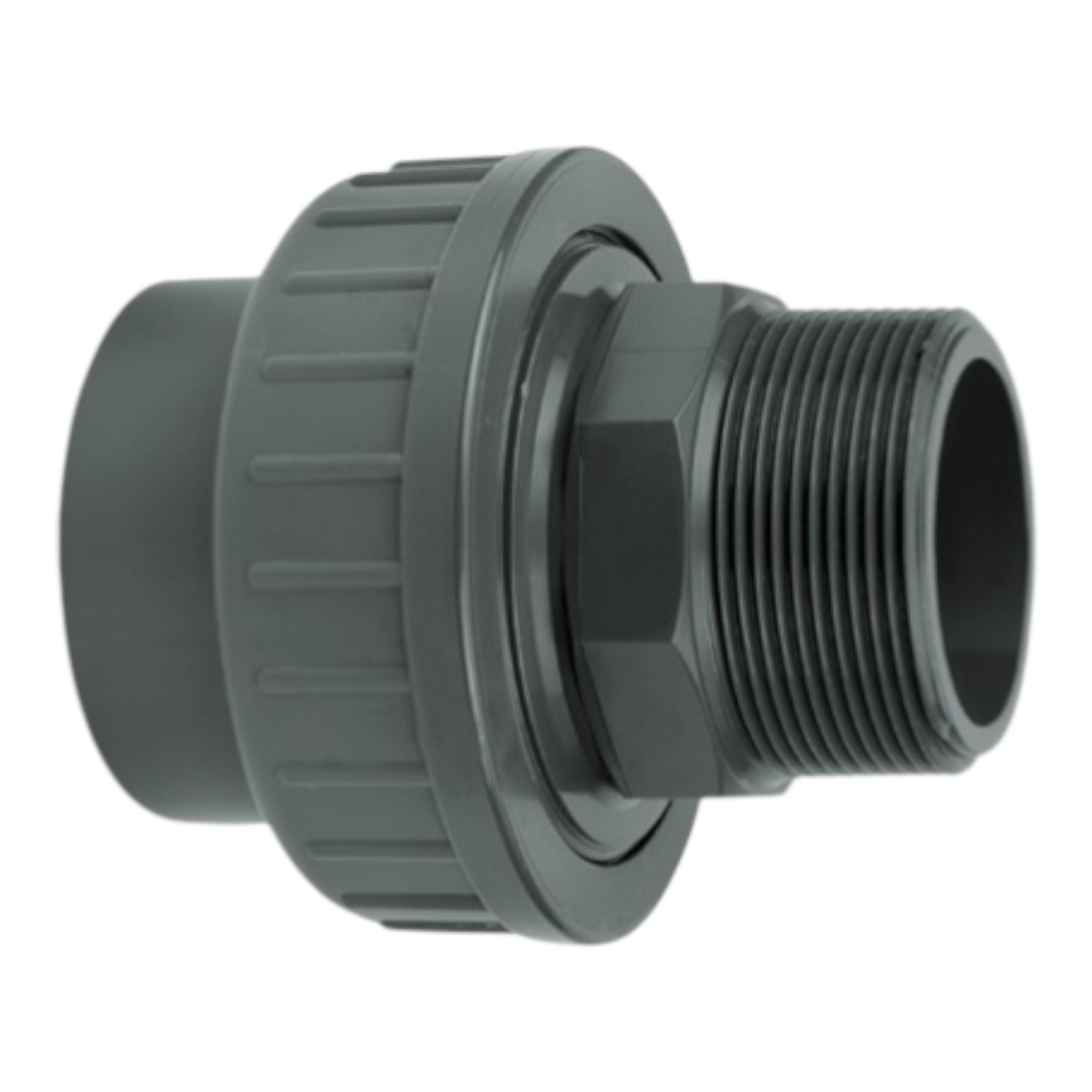 PVC 20mm x 1/2"  Socket (union) Male Threaded