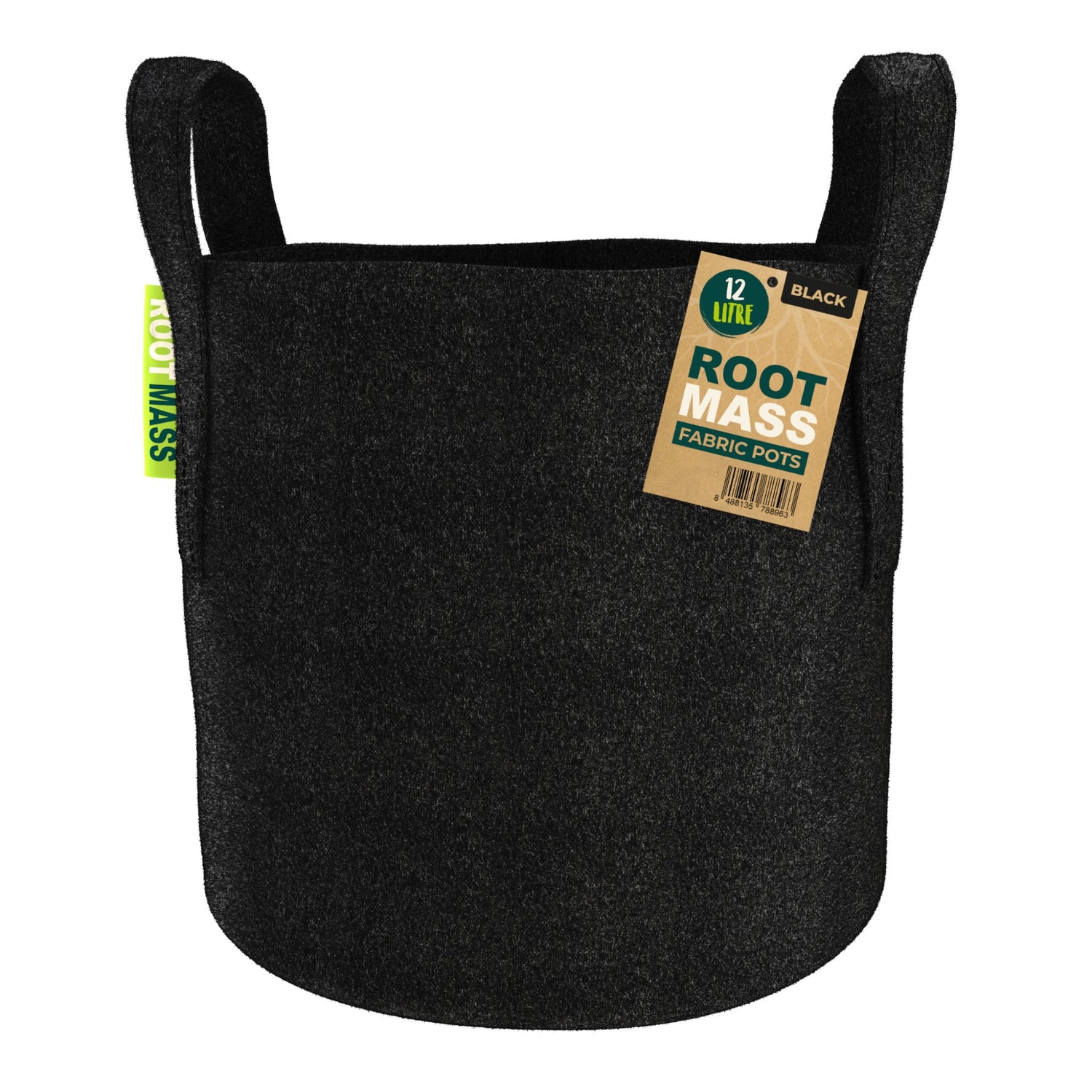 BLACK RootMASS 12L Thick Fabric Pot (150 per box)