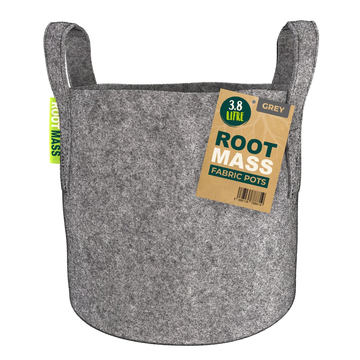 GREY RootMASS 3.8L Fabric Pot (400 per box)