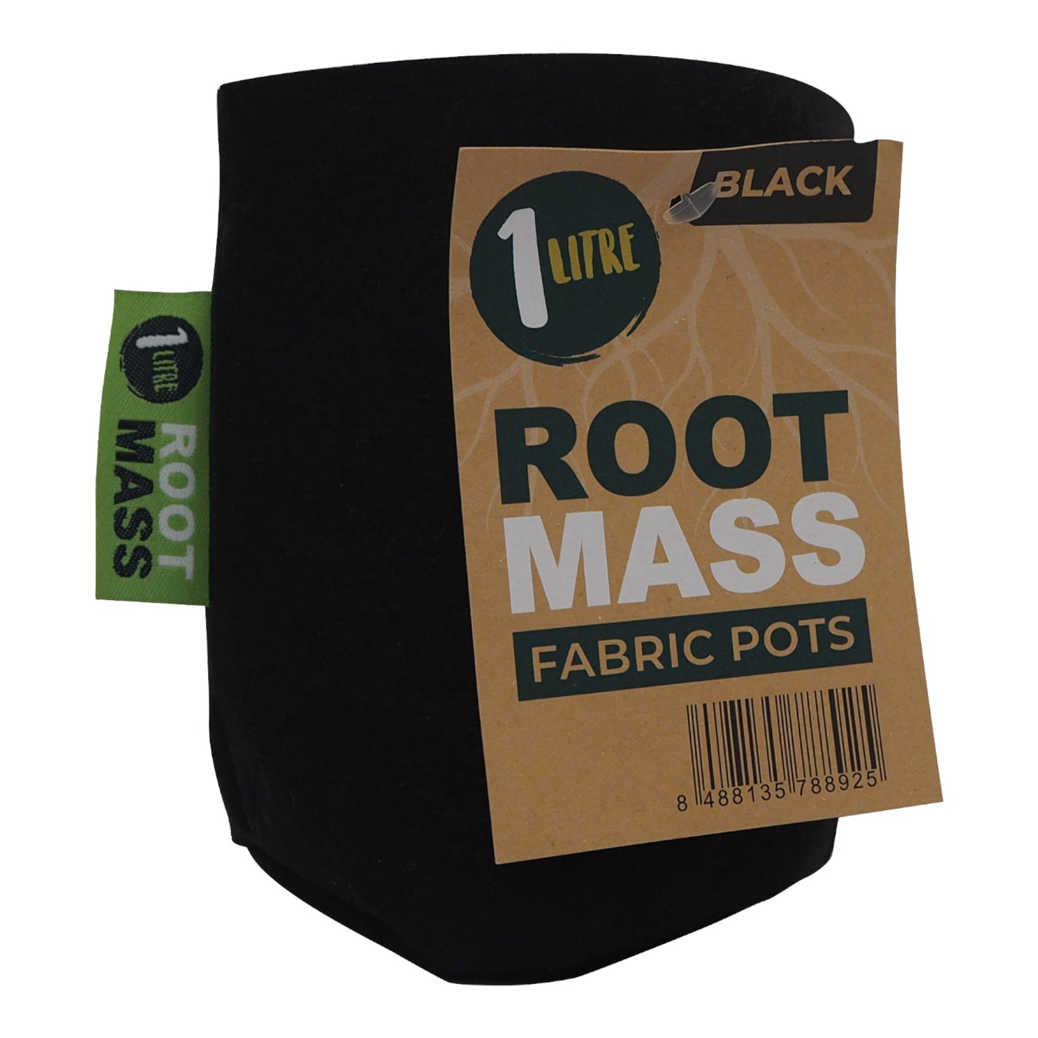 BLACK RootMASS 1L Propagation Thick Fabric Pot (640 per box)