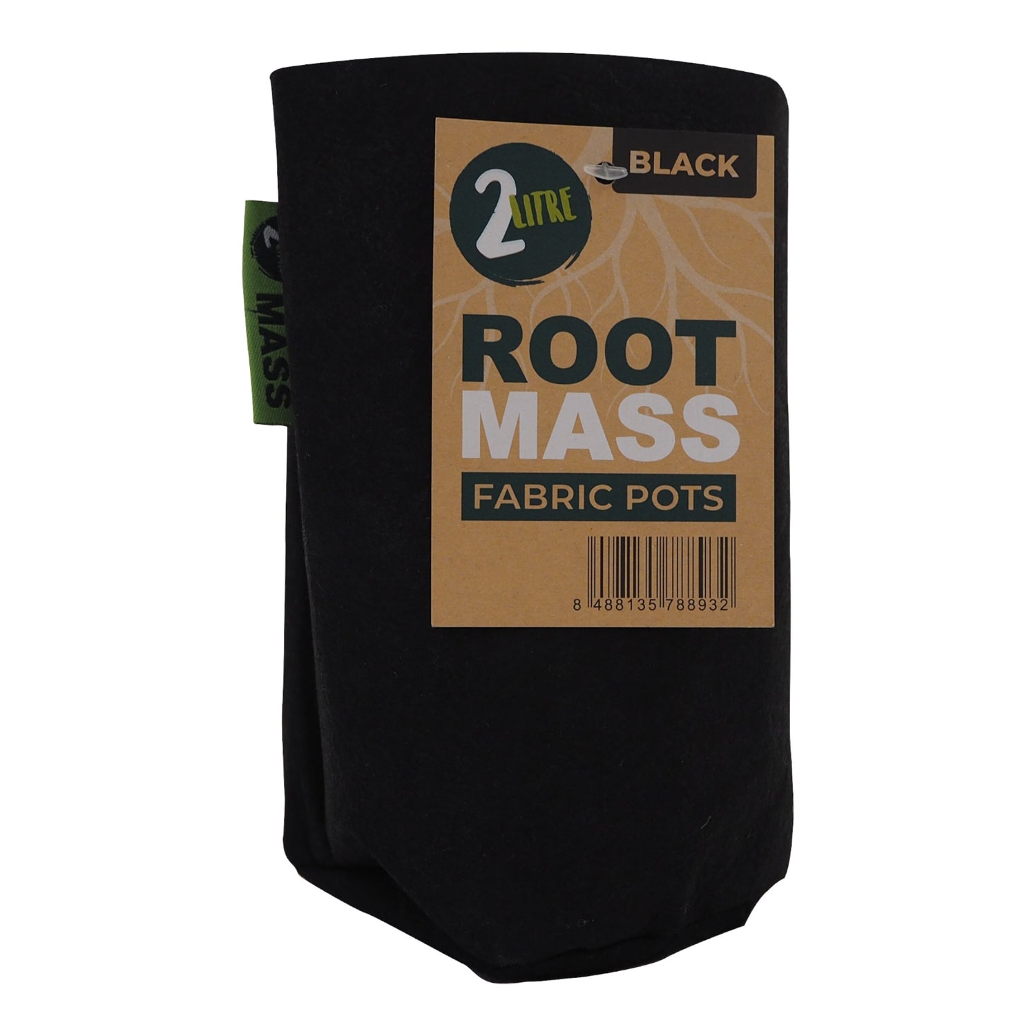 BLACK RootMASS 2L Propagation Thick Fabric Pot (420 per box)