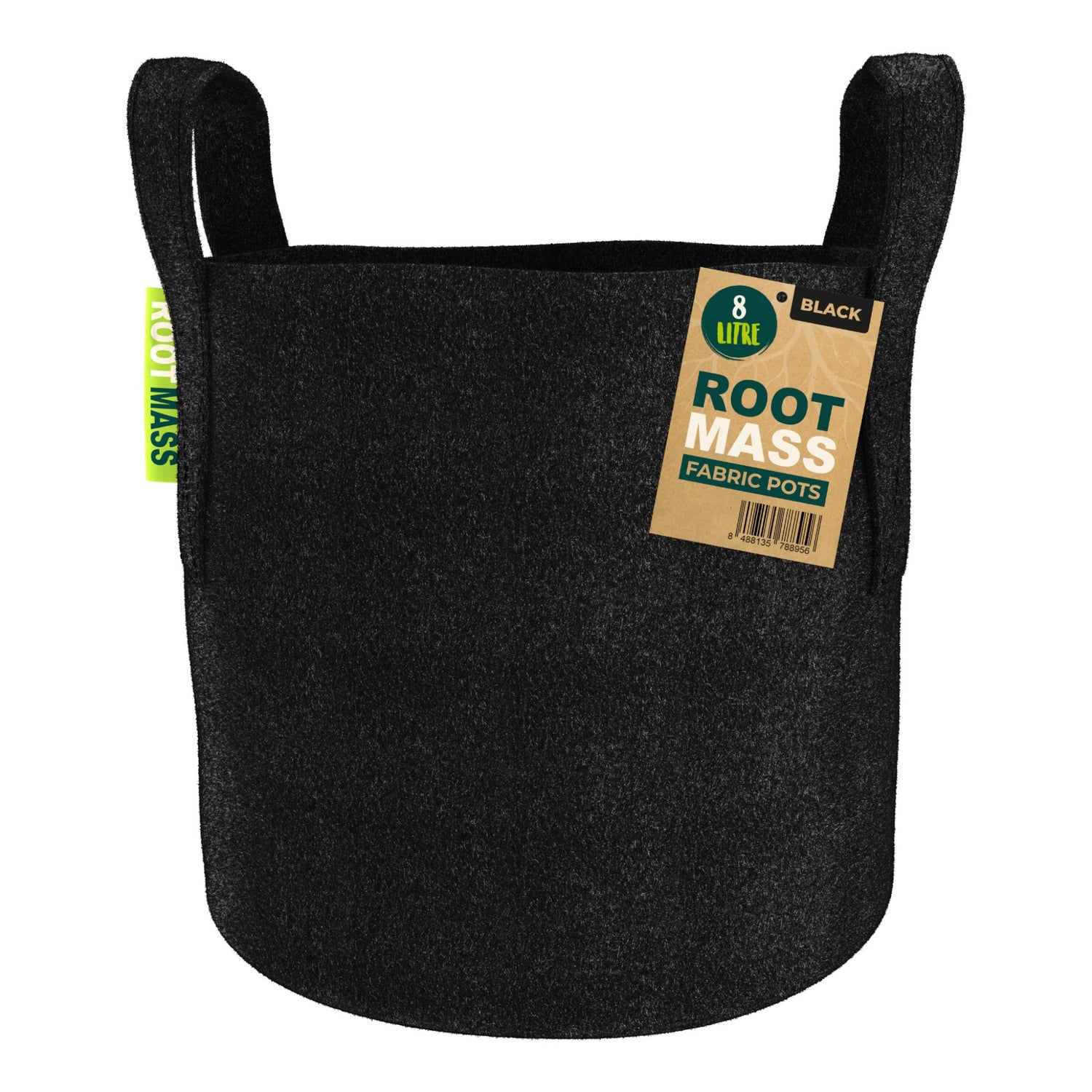 BLACK RootMASS 8L Thick Fabric Pot (200 per box)
