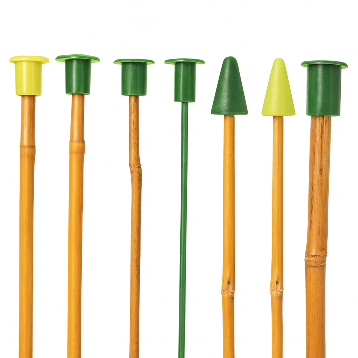 Caps for Split Canes / Flower Sticks GREEN (Box of 1000)