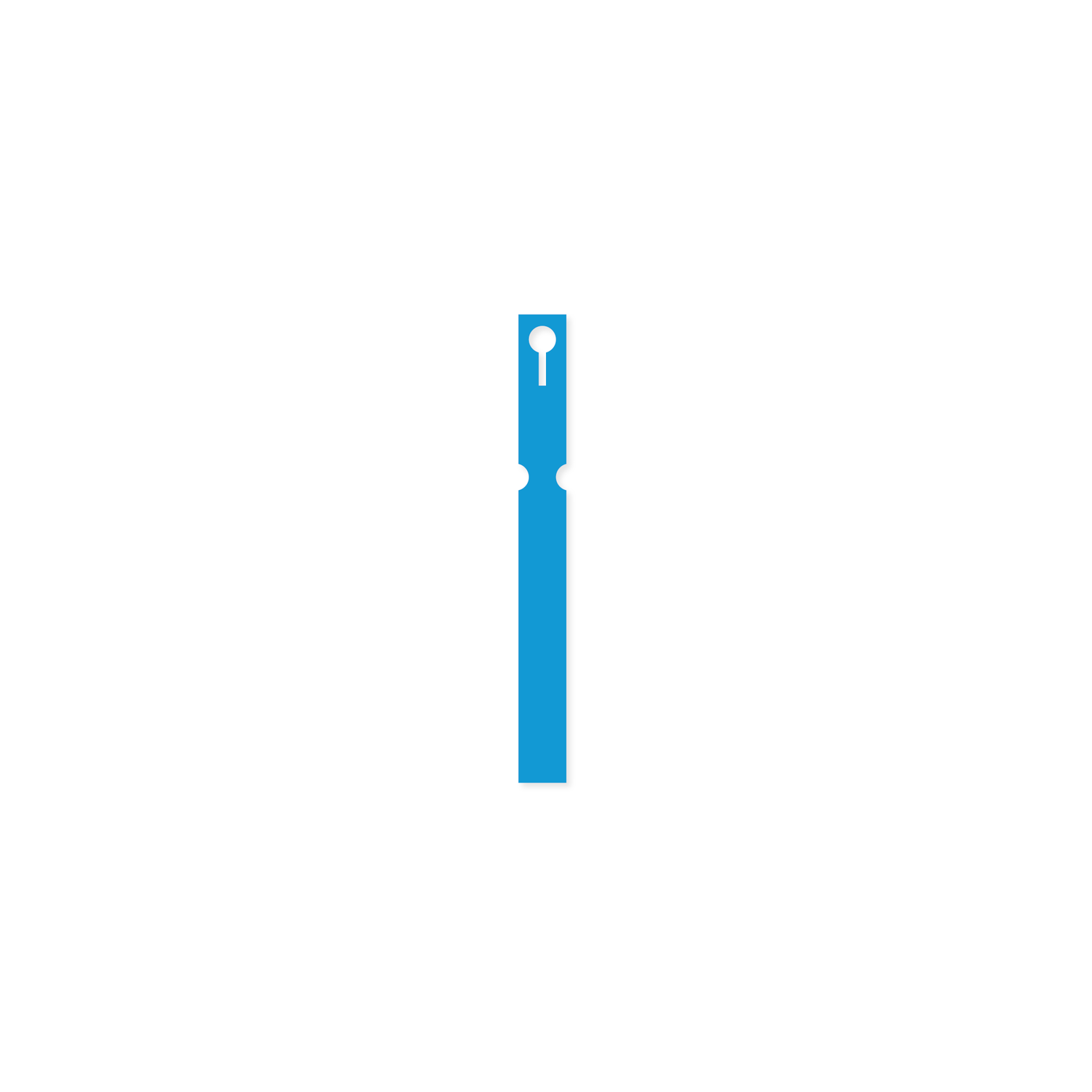 Self-Tie VINYL Labels Loop Lock - 16mm x 160mm (Box of 1000) BLUE