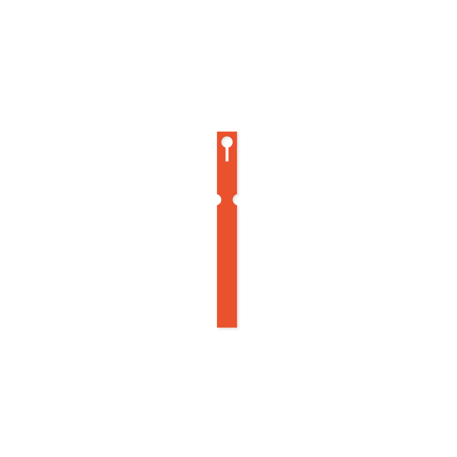 Self-Tie VINYL Labels Loop Lock - 16mm x 160mm (Box of 1000) ORANGE