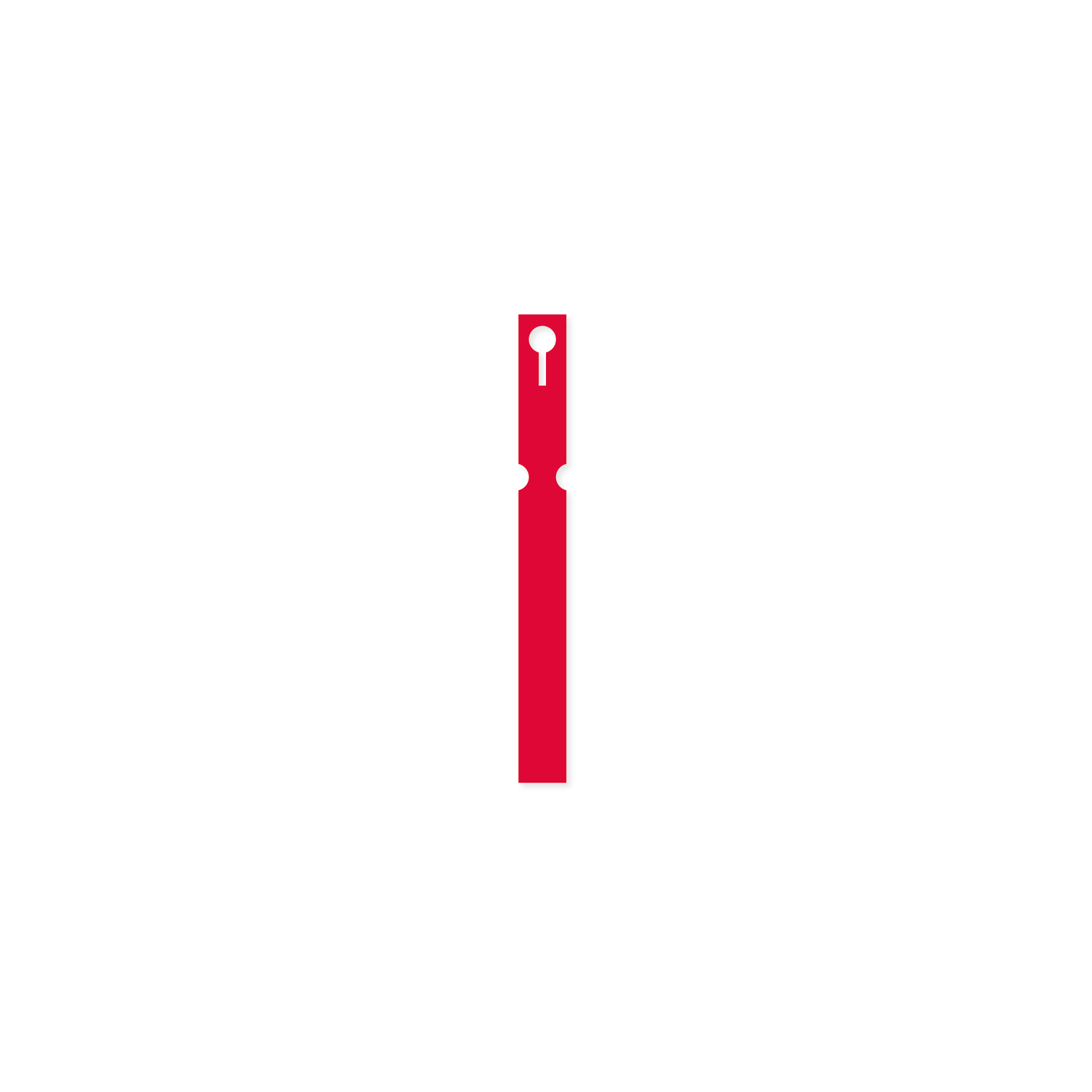 Self-Tie VINYL Labels Loop Lock - 16mm x 160mm (Box of 1000) RED