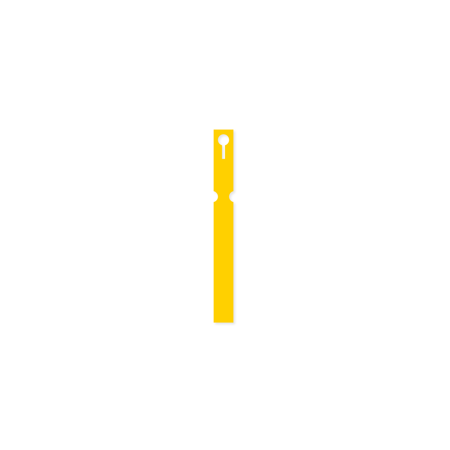 Self-Tie VINYL Labels Loop Lock - 16mm x 160mm (Box of 1000) YELLOW
