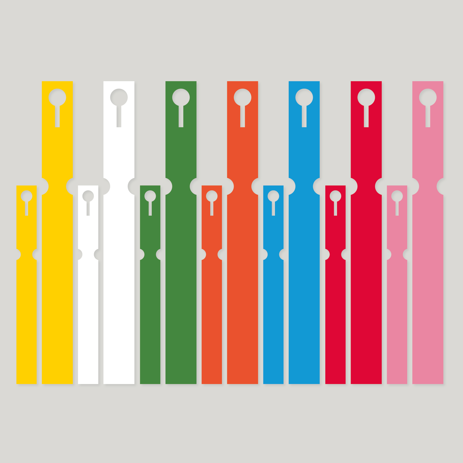 Self-Tie VINYL Labels Loop Lock - 16mm x 160mm (Box of 1000) ORANGE
