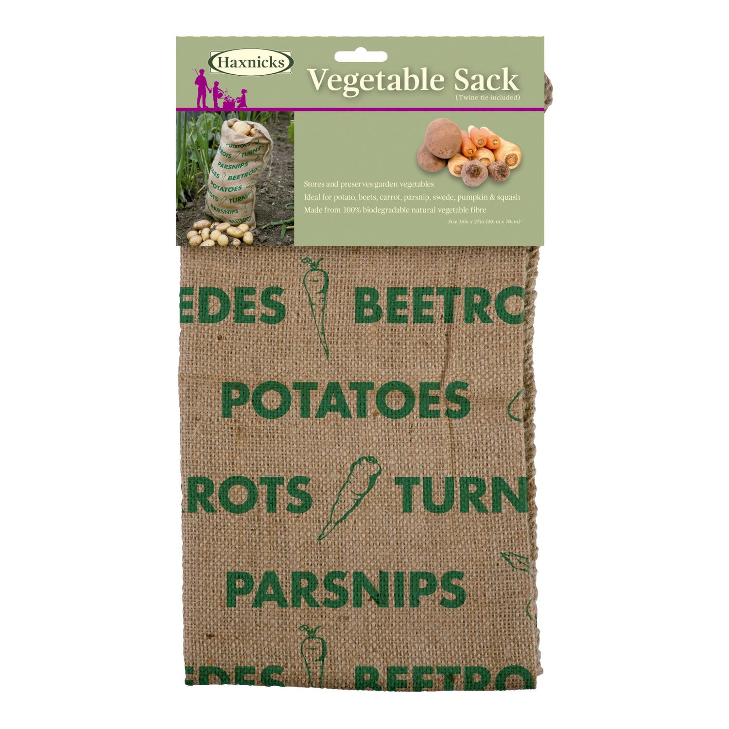 Vegetable Sack Jute Fibre 40cm x 70cm